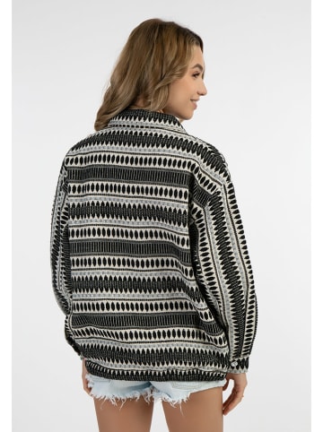 IZIA Hemdjacke in Schwarz/ Creme