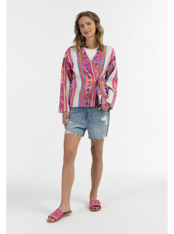 IZIA Übergangsjacke in Pink/ Creme