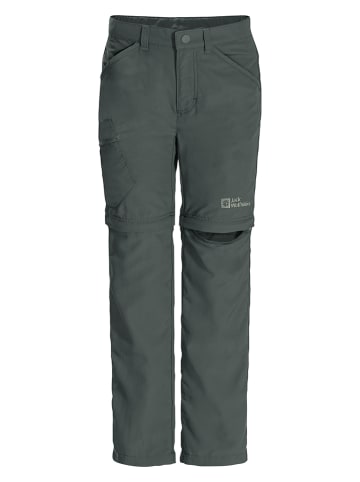 Jack Wolfskin Spodnie funkcyjne zipp-off "Safari" w kolorze zielonym