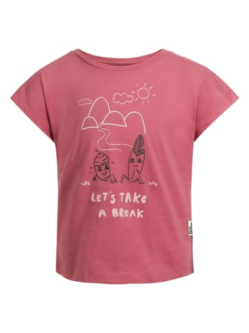 Jack Wolfskin Koszulka "Take a Break" w kolorze różowym