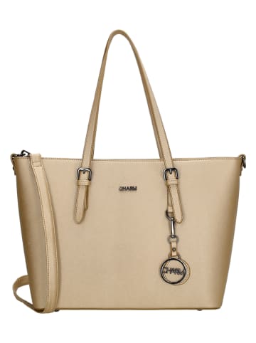 Charm Shopper bag "Birmingham" w kolorze beżowym - 41 x 27 x 14 cm