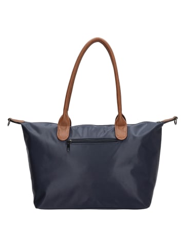 Charm Shopper "Buckingham" donkerblauw - (B)42 x (H)25 x (D)15 cm