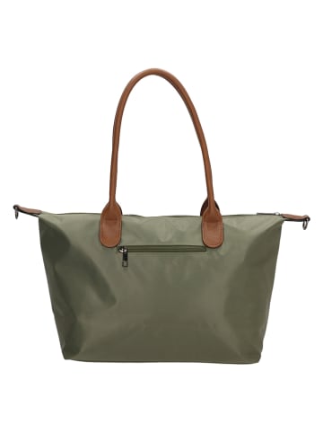 Charm Shopper "Buckingham" in Khaki - (B)42 x (H)25 x (T)15 cm