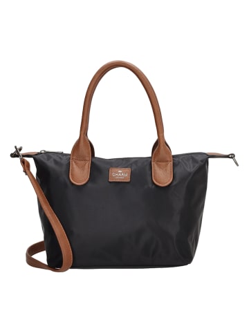 Charm Henkeltasche "Buckingham" in Schwarz - (B)30 x (H)20 x (T)11 cm