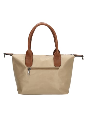 Charm Henkeltasche "Buckingham" in Beige - (B)30 x (H)20 x (T)11 cm