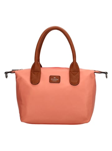 Charm Henkeltasche "Buckingham" in Orange - (B)30 x (H)20 x (T)11 cm