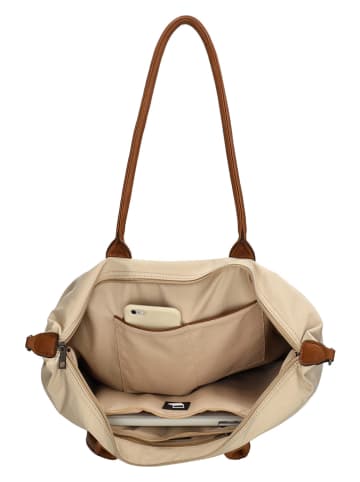 Charm Shopper "Buckingham" in Beige - (B)51 x (H)33 x (T)14 cm