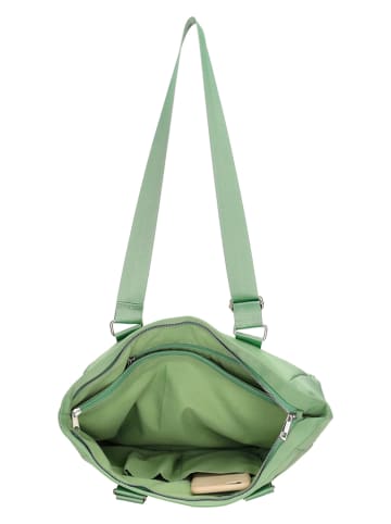 Charm Shopper bag "Odeon" w kolorze zielonym - 44 x 30 x 10 cm