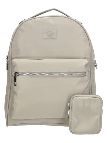 Charm Rucksack "Odeon" in Taupe - (B)23 x (H)30 x (T)10 cm