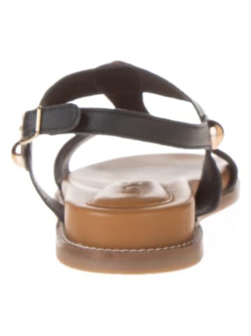 INUOVO Leder-Sandalen in Schwarz