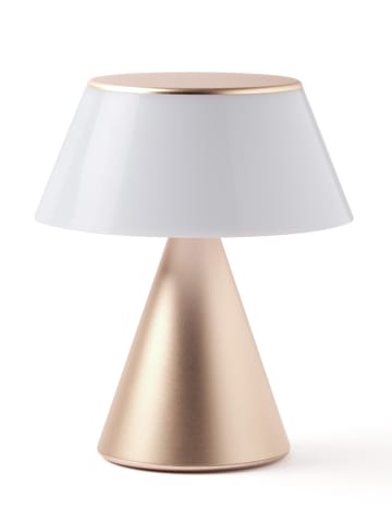 Lexon Ledtafellamp "Luma L" goudkleurig - (H)15 x Ø 15,6 cm