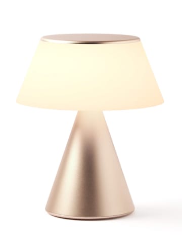 Lexon Lampa stołowa LED "Luma L" w kolorze złotym - wys. 15 x Ø 15,6 cm