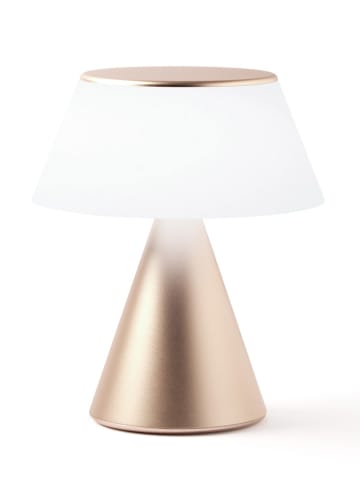 Lexon LED-Tischleuchte "Luma L" in Gold - (H)15 x Ø 15,6 cm