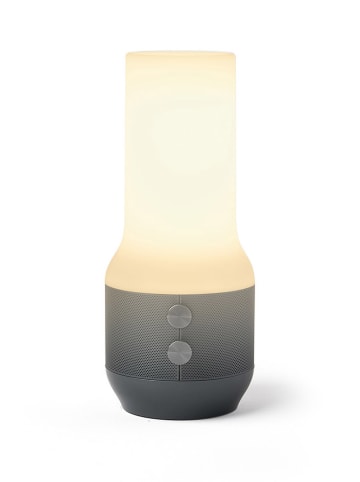 Lexon 3-in-1 ledtafellamp "TERRACE+" grijs - (H)22,6 x Ø 10 cm