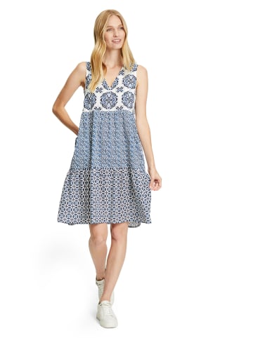 Vera Mont Kleid in Dunkelblau/ Weiß