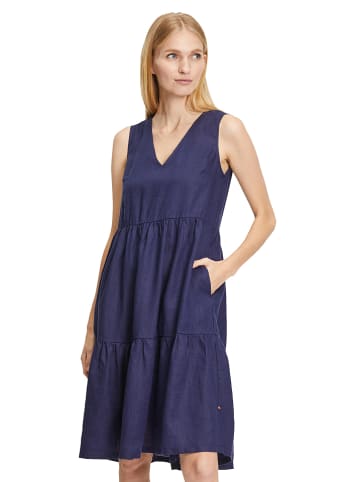 Vera Mont Leinen-Kleid in Dunkelblau