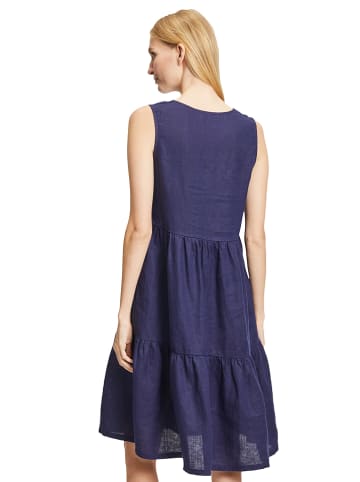 Vera Mont Leinen-Kleid in Dunkelblau