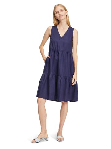 Vera Mont Leinen-Kleid in Dunkelblau
