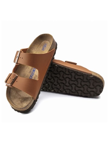 Birkenstock Pantoletten "Arizona" in Hellbraun - Weite S