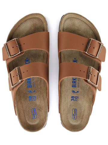 Birkenstock Slippers "Arizona" lichtbruin - wijdte S