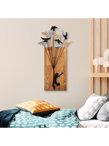 Epheria Kids Wanddekoration "Flying Boy 2" in Hellbraun - (B)45 x (H)85 cm