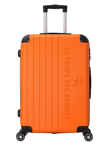 Le Temps des Cerises Hardcase-Trolley "Bari" in Orange - (B)46 x (H)78 x (T)29 cm