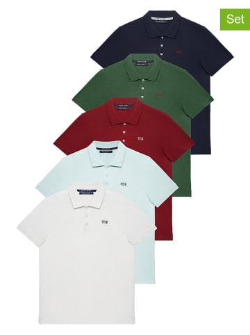 Polo Club Koszulki polo (5 szt.) w różnych kolorach