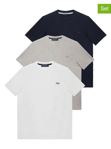 Polo Club 3er-Set Shirts in Schwarz/ Grau/ Weiß