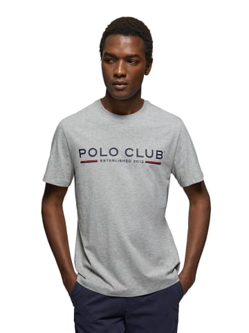 Polo Club Shirt in Hellgrau