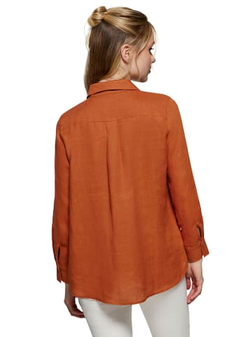 Polo Club Linnen blouse - regular fit - roestrood