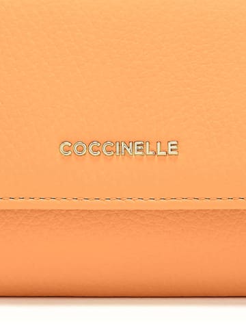 COCCINELLE Leder-Geldbörse in Orange - (B)14 x (H)10 x (T)2 cm