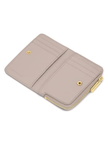 COCCINELLE Skórzany portfel w kolorze beżowym - 12 x 8 cm