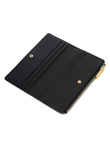 COCCINELLE Leder-Geldbörse in Schwarz - (B)19 x (H)9 cm