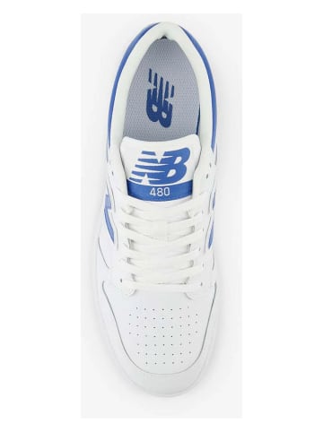 New Balance Skórzane sneakersy "480" w kolorze biało-niebieskim