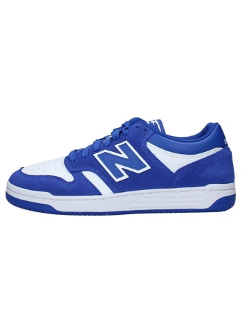 New Balance Leder-Sneakers "BB480" in Weiß/ Blau