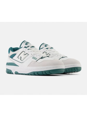 New Balance Leren sneakers "550" wit/groen