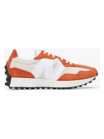 New Balance Leder-Sneakers "327" in WeiÃŸ/ Orange