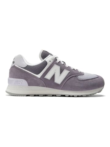 New Balance Skórzane sneakersy "574" w kolorze fioletowym
