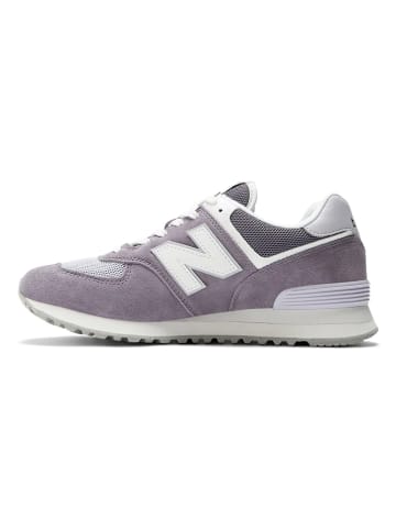 New Balance Skórzane sneakersy "574" w kolorze fioletowym