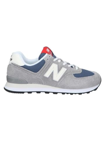 New Balance Leder-Sneakers "574" in Grau