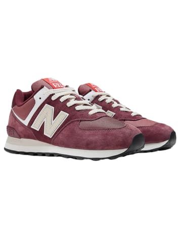 New Balance Leder-Sneakers "U574" in Rot