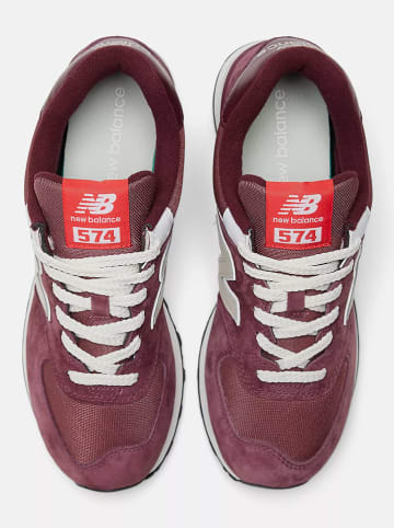 New Balance Leder-Sneakers "U574" in Rot