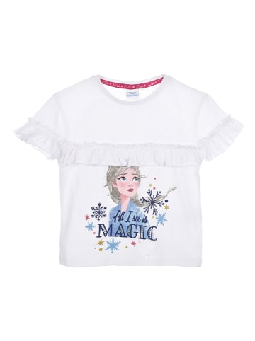 Disney Frozen Koszulka "Kraina lodu" w kolorze białym
