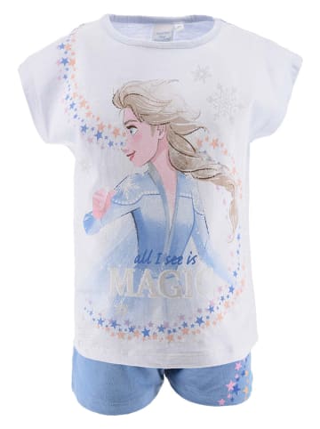 Disney Frozen 2tlg. Outfit "Frozen" in Weiß/ Hellblau