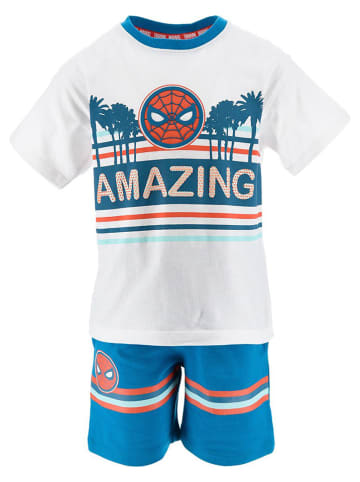 Spiderman 2tlg. Outfit "Spiderman" in Weiß/ Blau