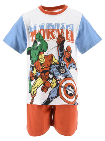 Avengers Pyjama "Avengers" in Weiß/ Rot