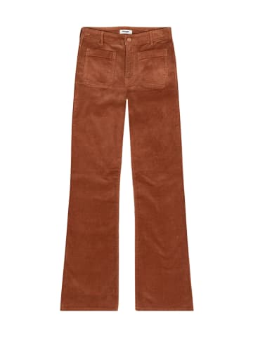 Wrangler Spodnie sztruksowe - Slim fit Flared Leg - w kolorze jasnobrązowym