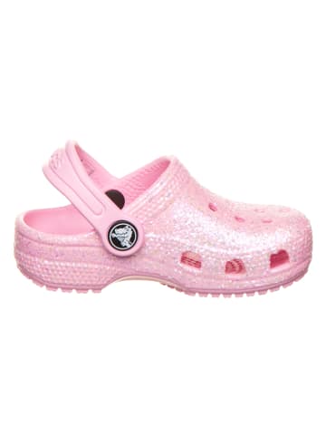 Crocs Chodaki "Classic Glitter" w kolorze jasnoróżowym