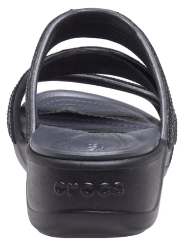 Crocs Slippers "Boca Sequin Strappy" zwart