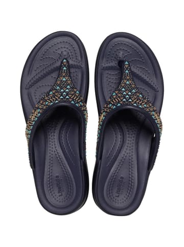 Crocs Teenslippers "Boca Medallion" donkerblauw